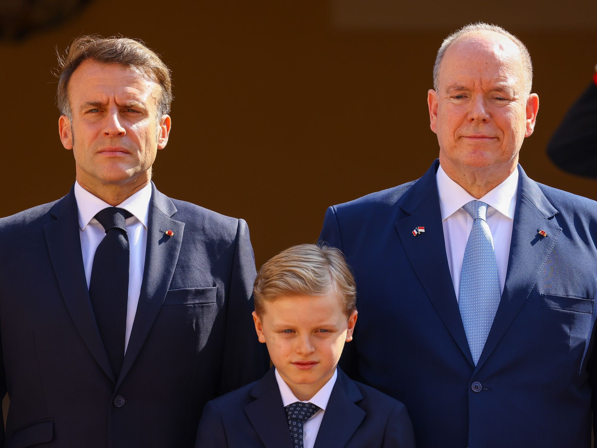 \u200bPrince Jacques, Prince Albert, Emmanuel Macron
