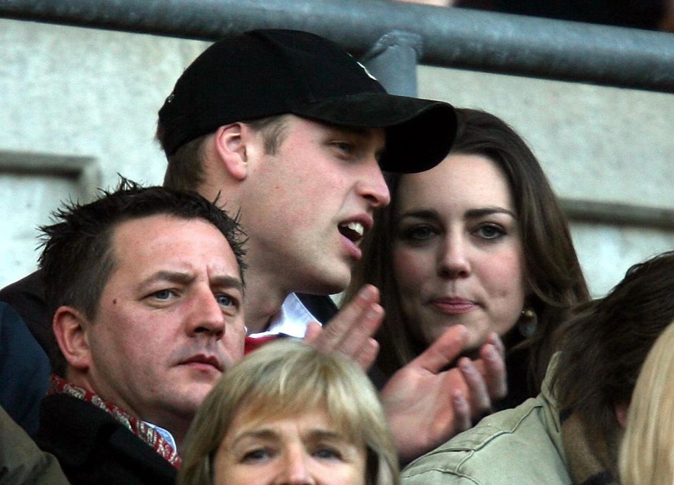 \u200bPrince William and his then-girlfriend Catherine