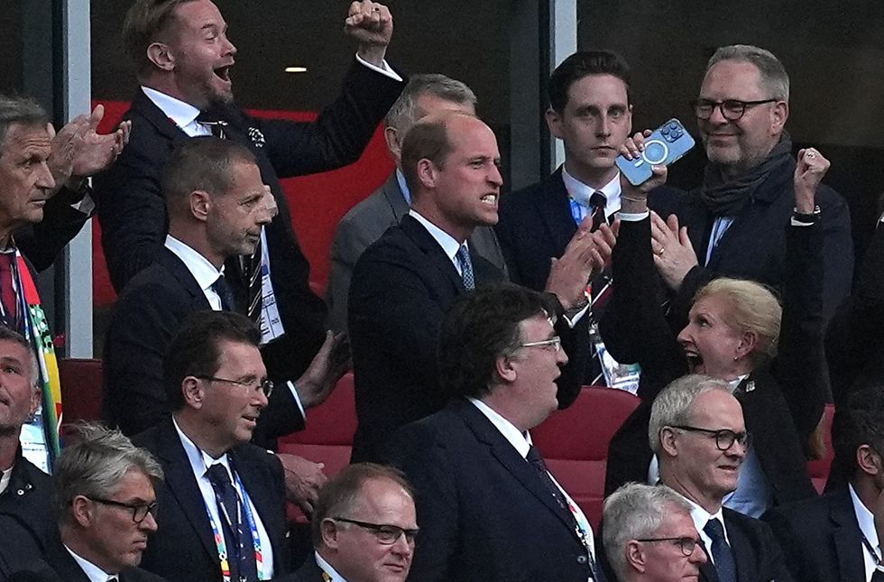 \u200bPrince William celebrates England winning