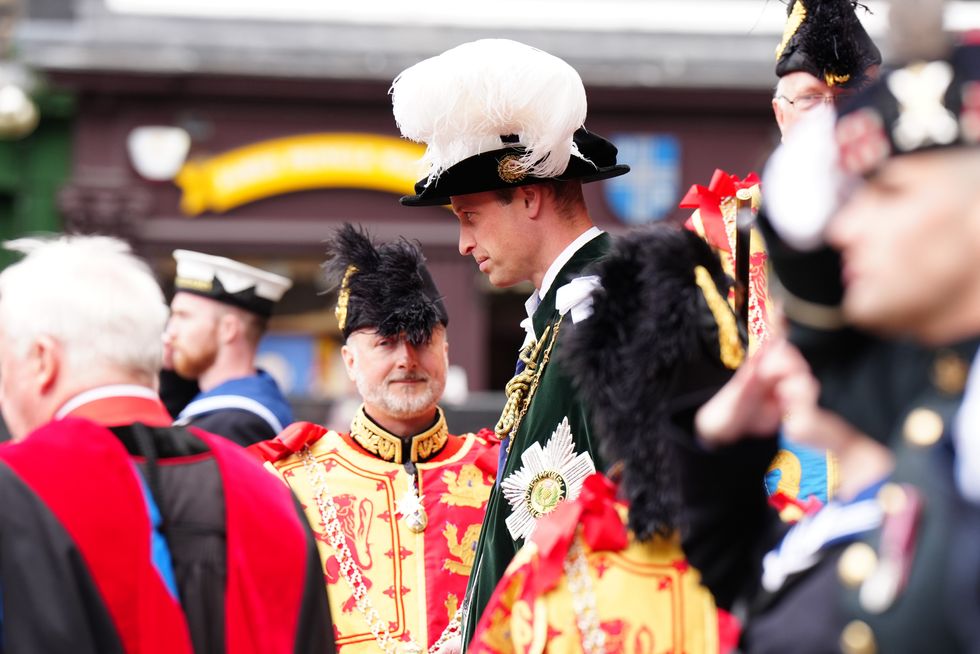 \u200bPrince William leaves after attending the ceremony