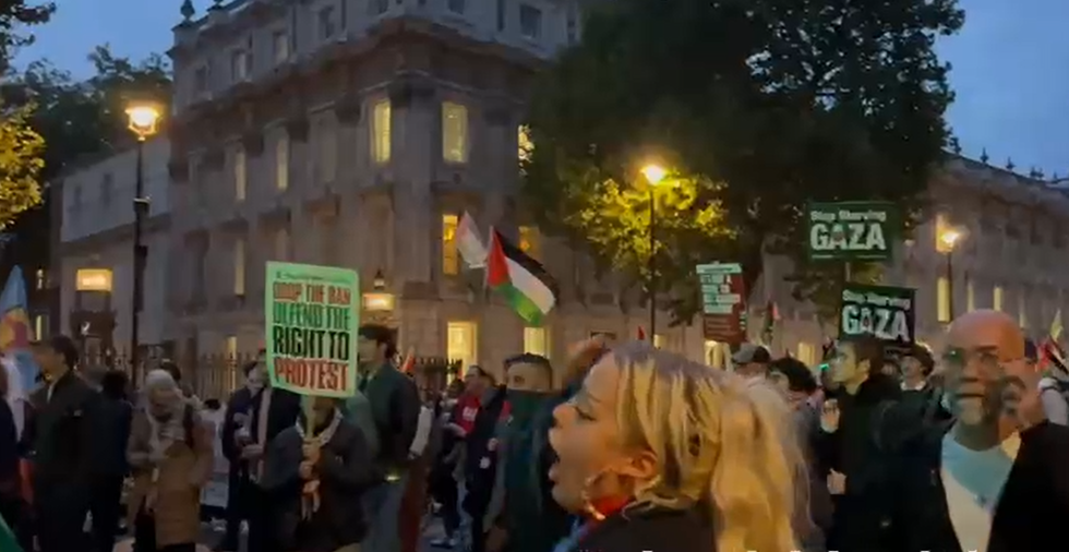 \ U200BPro-Palestine Protesty vypukly v Whitehall