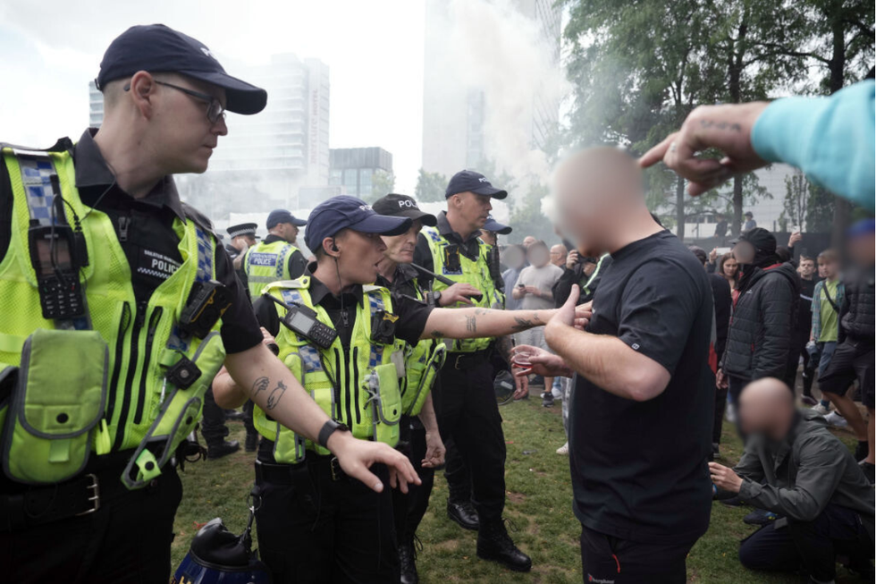 \u200bProtesters clashed with police