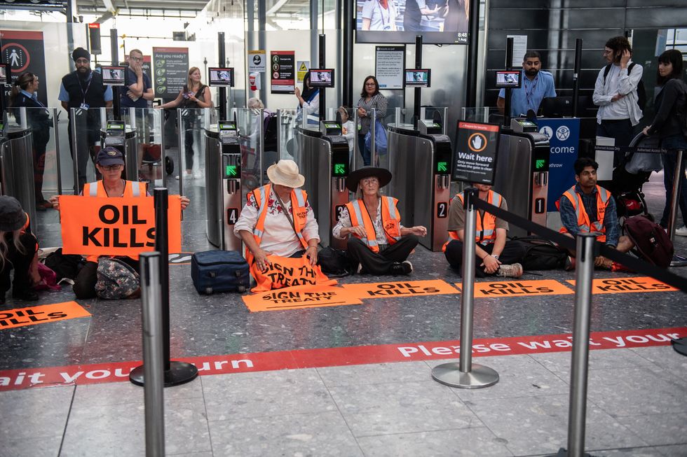 \u200bProtests at Heathrow Airport