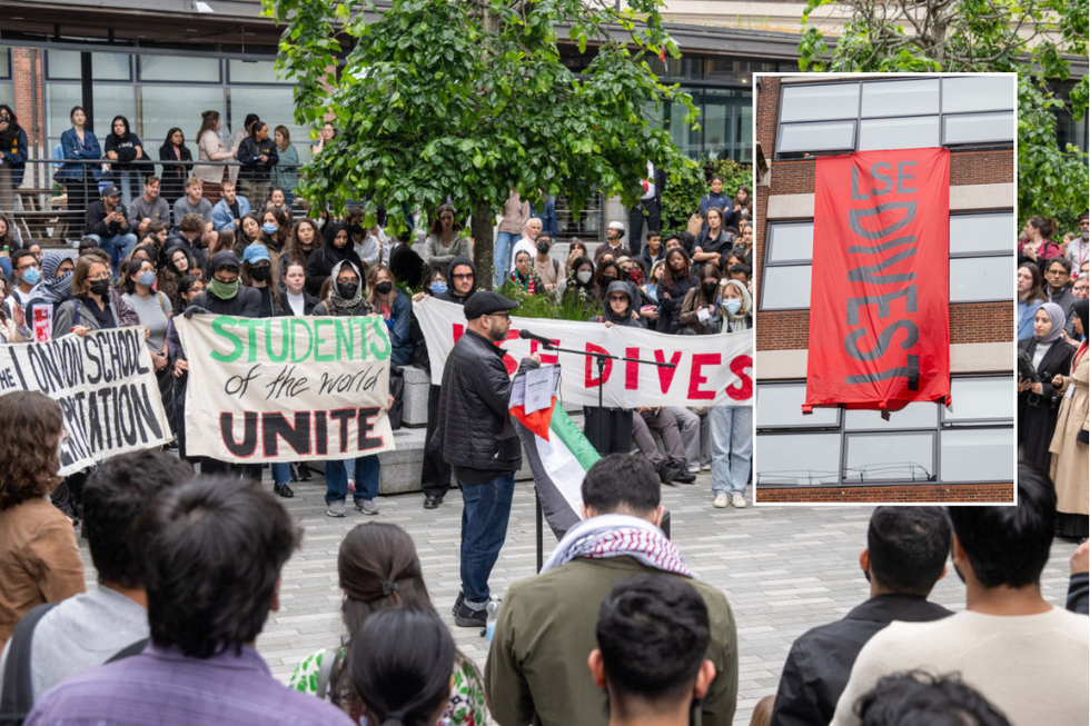 \u200bProtests have been held at the London university