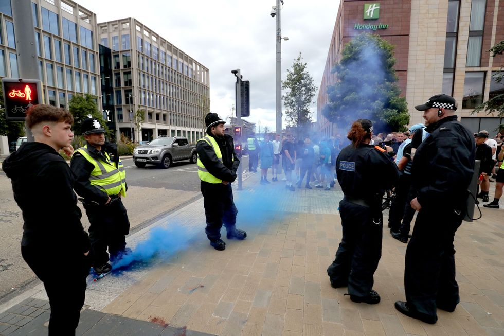 \u200bProtests taking place in Sunderland city centre