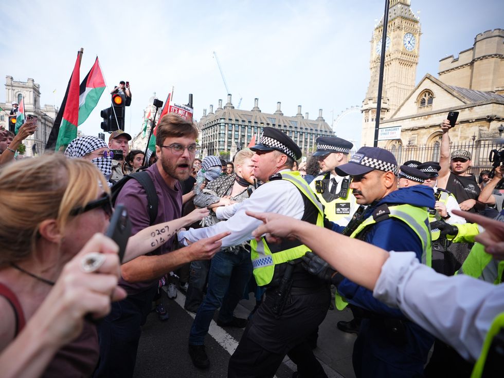 \u200bProtests 'turned violent' yesterday in Central London