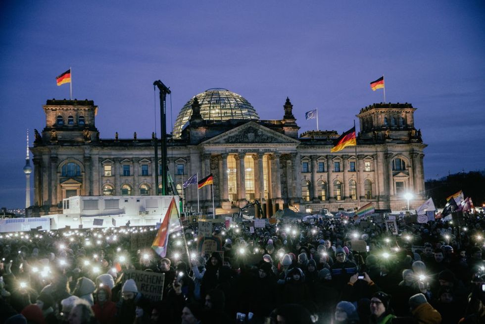 \u200bProtests were held across Germany