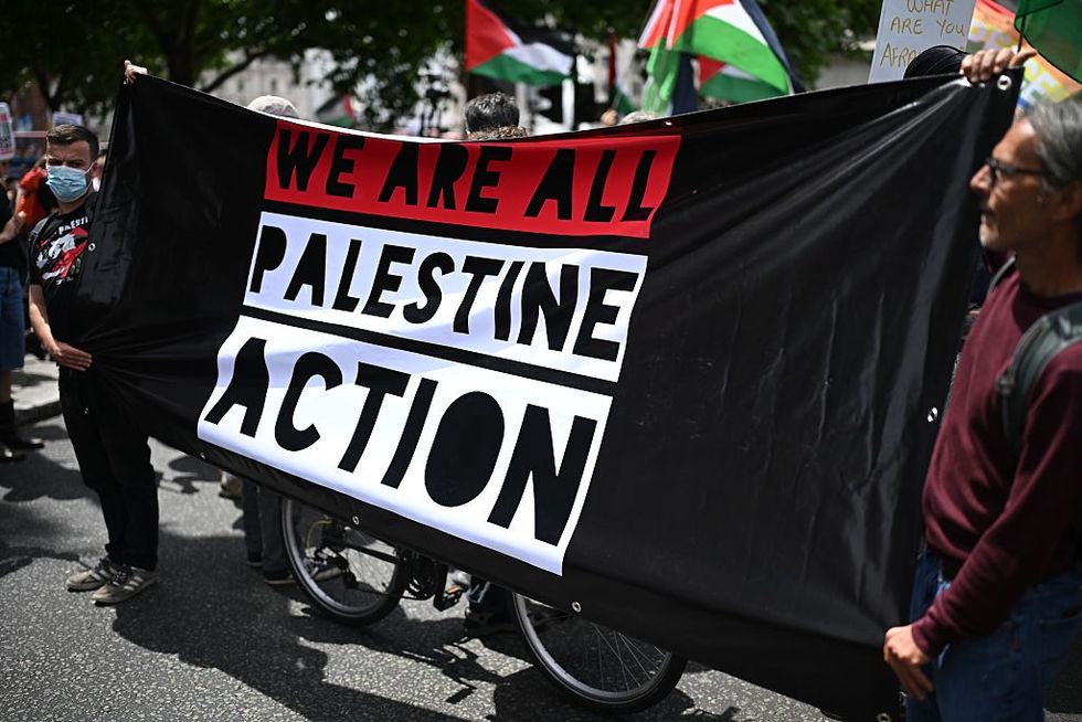 \u200bProtests were held in favour of the group