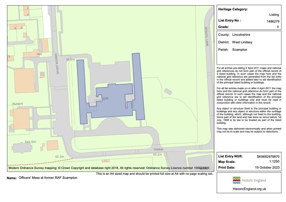 \u200bRAF Scampton map