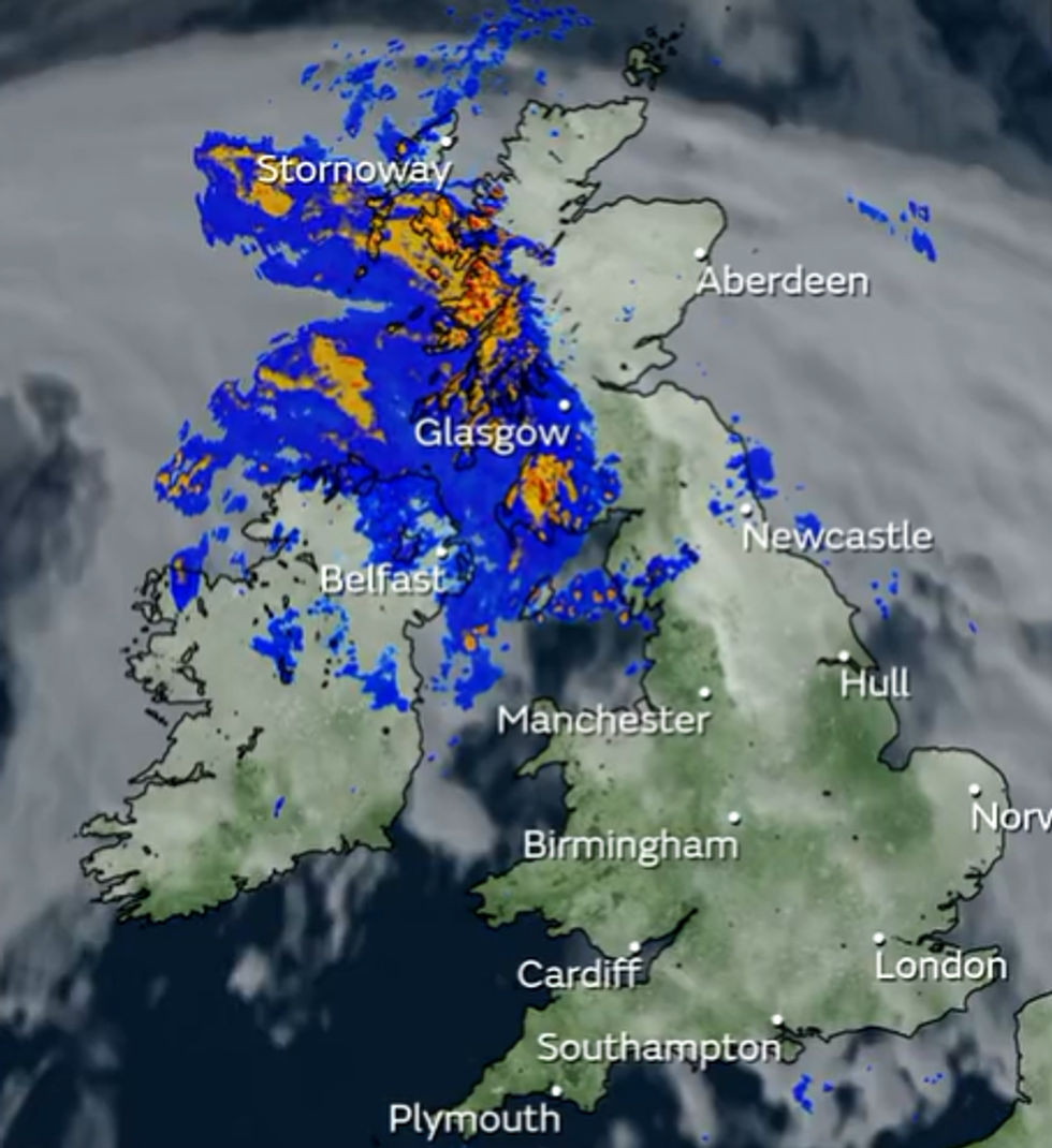 \u200bRain and fog clouds over the UK