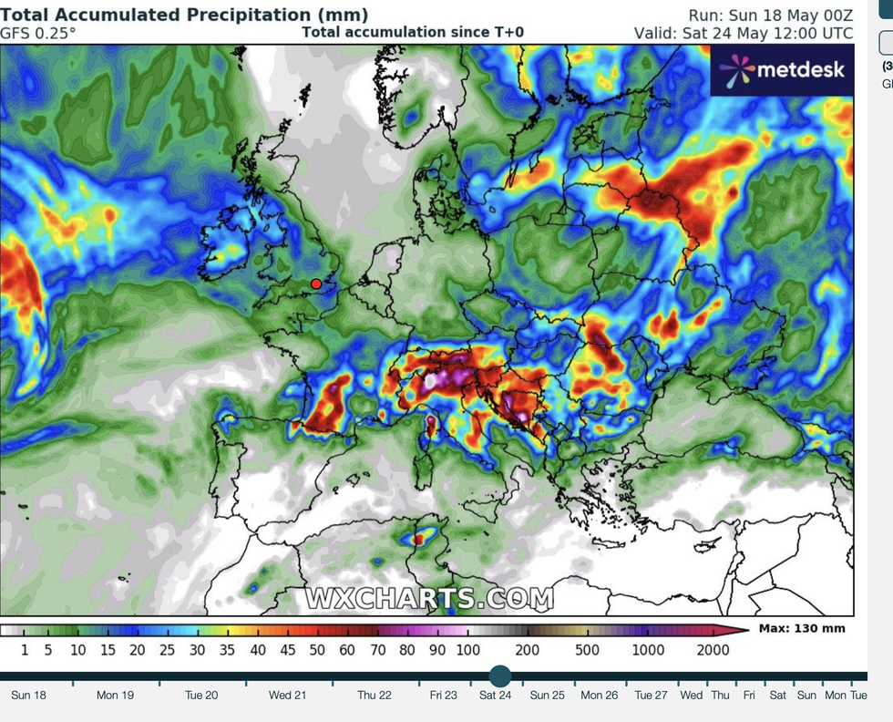 \u200bRain on the way back to UK by end of May