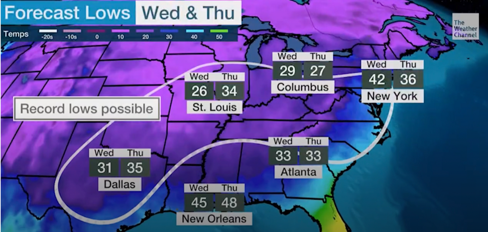 \u200bRecord Low temperatures possible