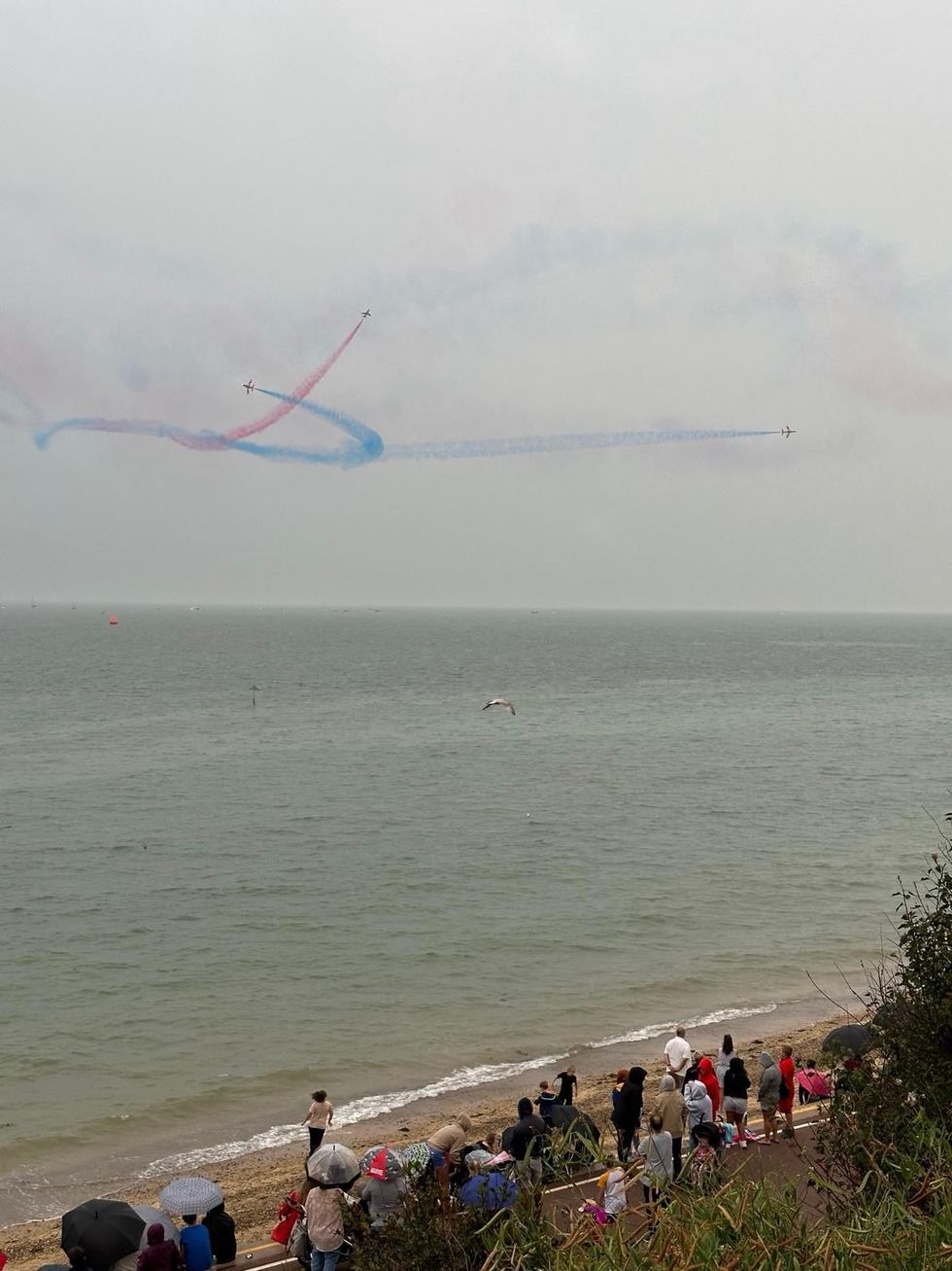 \u200bRed Arrows taking part in Clacton Airshow