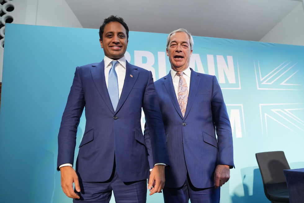 \u200bReform Party leader Nigel Farage and head of policy Zia Yusuf announced their pre-budget