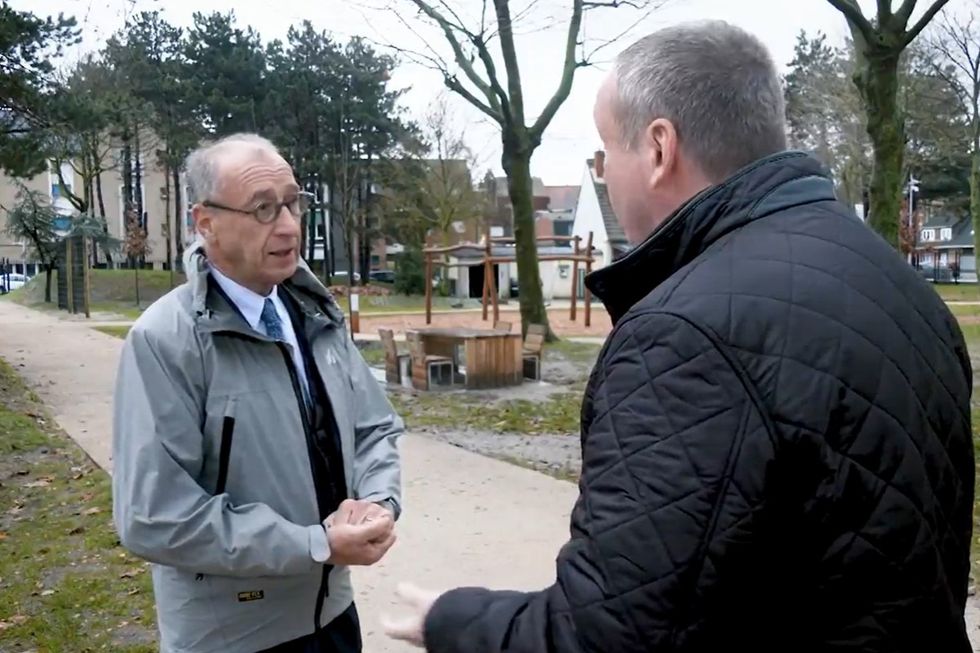 \u200bRegional politician Philippe Emery speaks to Mark White