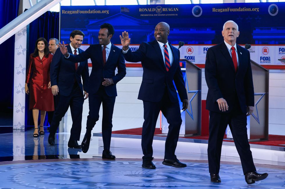 \u200bRepublican candidates participate in the second debate