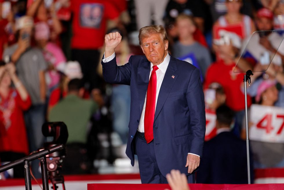 \u200bRepublican presidential nominee former US President Donald Trump