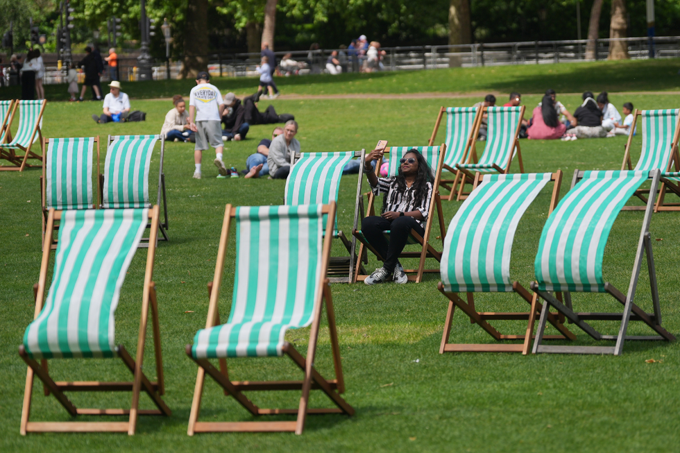 \u200bRevellers in London enjoying the sunshine