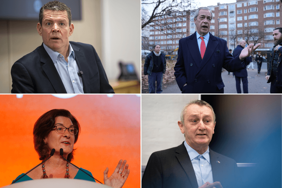 \u200bRhun ap Iorwerth', Nigel Farage, Eluned Morgan and Anthony Slaughter