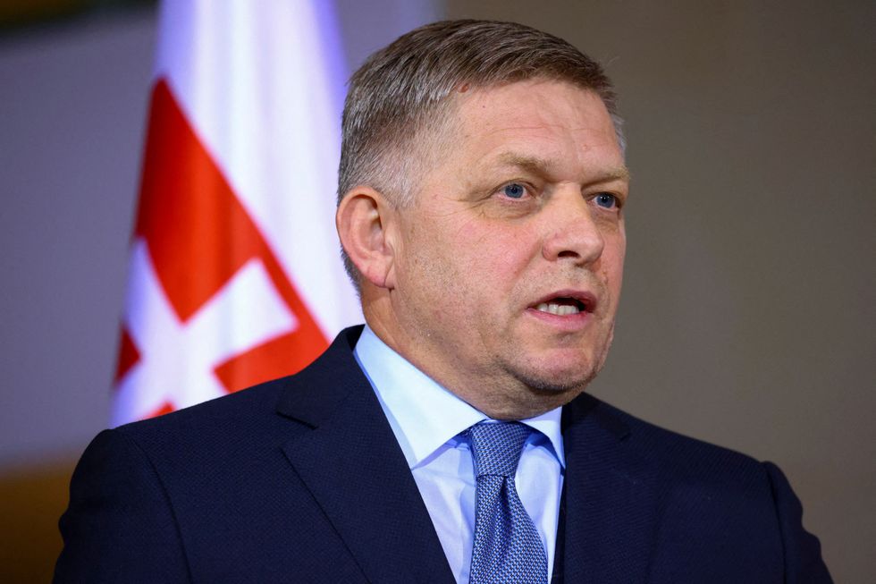 \u200bRobert Fico has reportedly been shot (file pic)