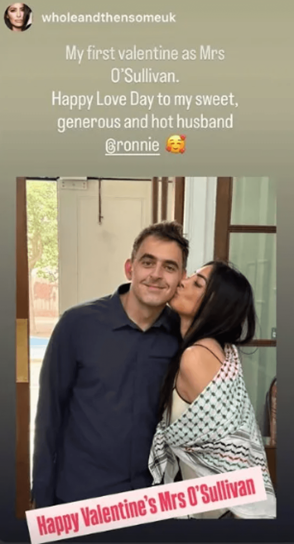 \u200bRonnie O'Sullivan's and Laila Rouass