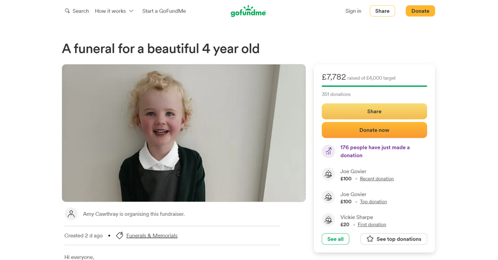 \u200bRose's GoFundMe page