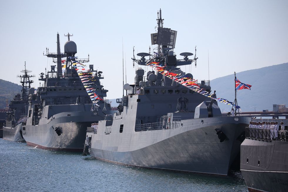 \u200bRussian warships docked