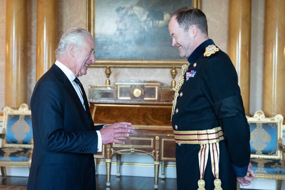\u200bSanders pictured meeting King Charles III