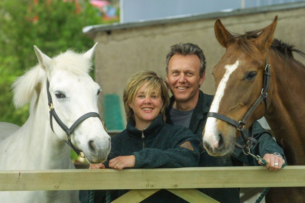 \u200bSarah Fisher with partner Anthony Head