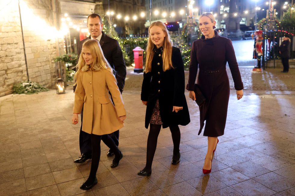 \u200bSavannah Phillips, Peter Phillips, Isla Phillips and Zara Tindall