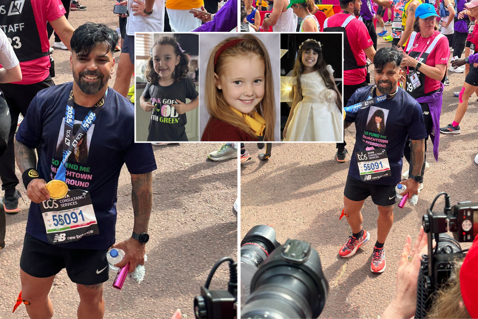 \u200bSergio Aguiar ran the race in honour of his daughter Alice