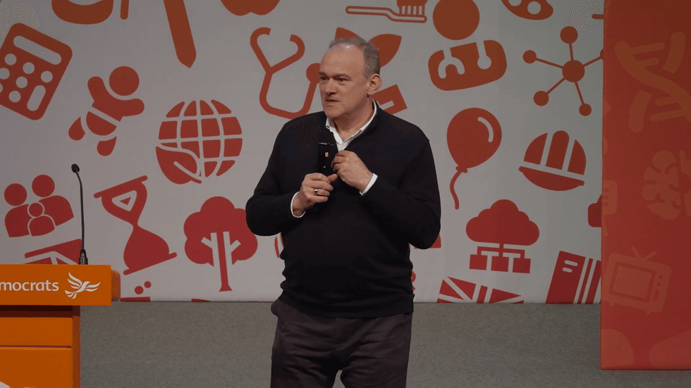 \u200b\u200bSir Ed falou hoje na Conferência da Primavera Liberal Democrata