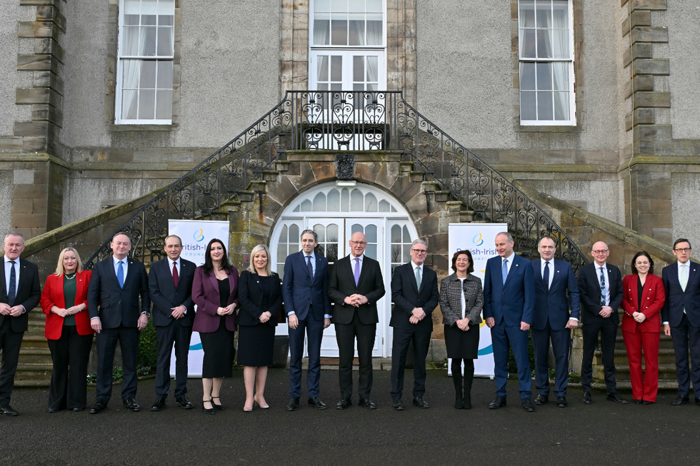 \u200bSir Keir Starmer alongside members of the Irish, Scottish, Welsh and Northern Irish governments