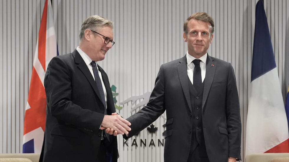 \u200bSir Keir Starmer and Emmanuel Macron