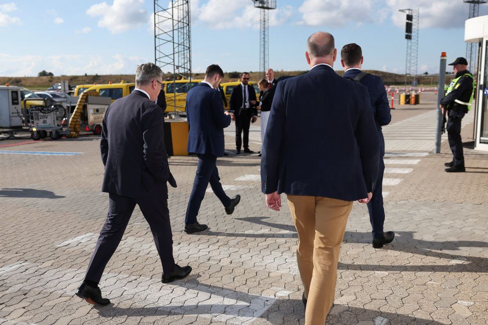 \u200bSir Keir Starmer departs Denmark as he returns to the UK