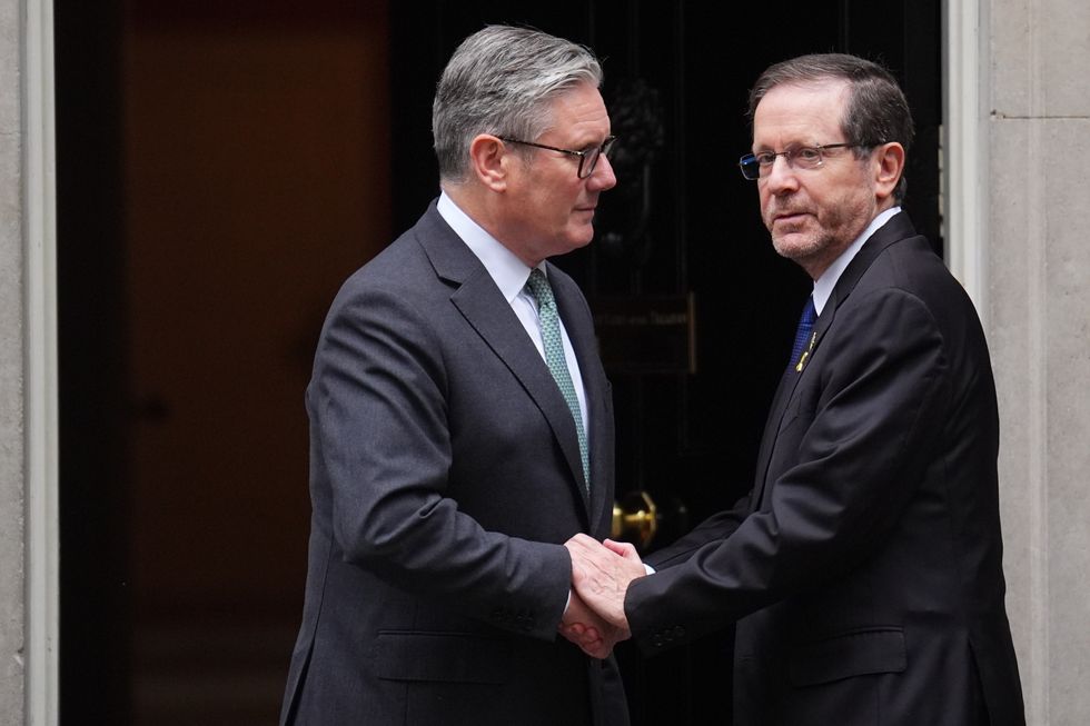u200bSir Keir Starmer has greeted Israeli President Isaac Herzog