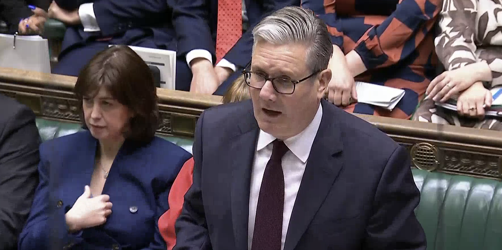 \u200bSir Keir Starmer speaking earlier today