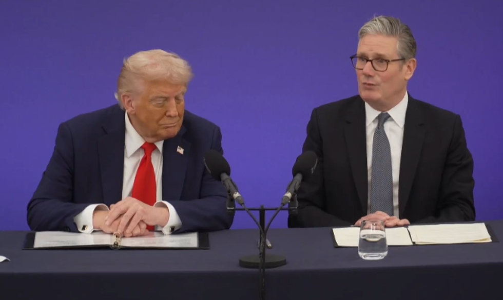 \u200bSir Keir Starmer welcomed Donald Trump to his 'home from home'