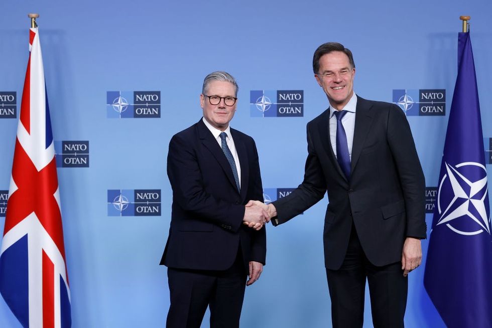 \u200bSir Keir Starmer with Nato Secretary General Mark Rutte