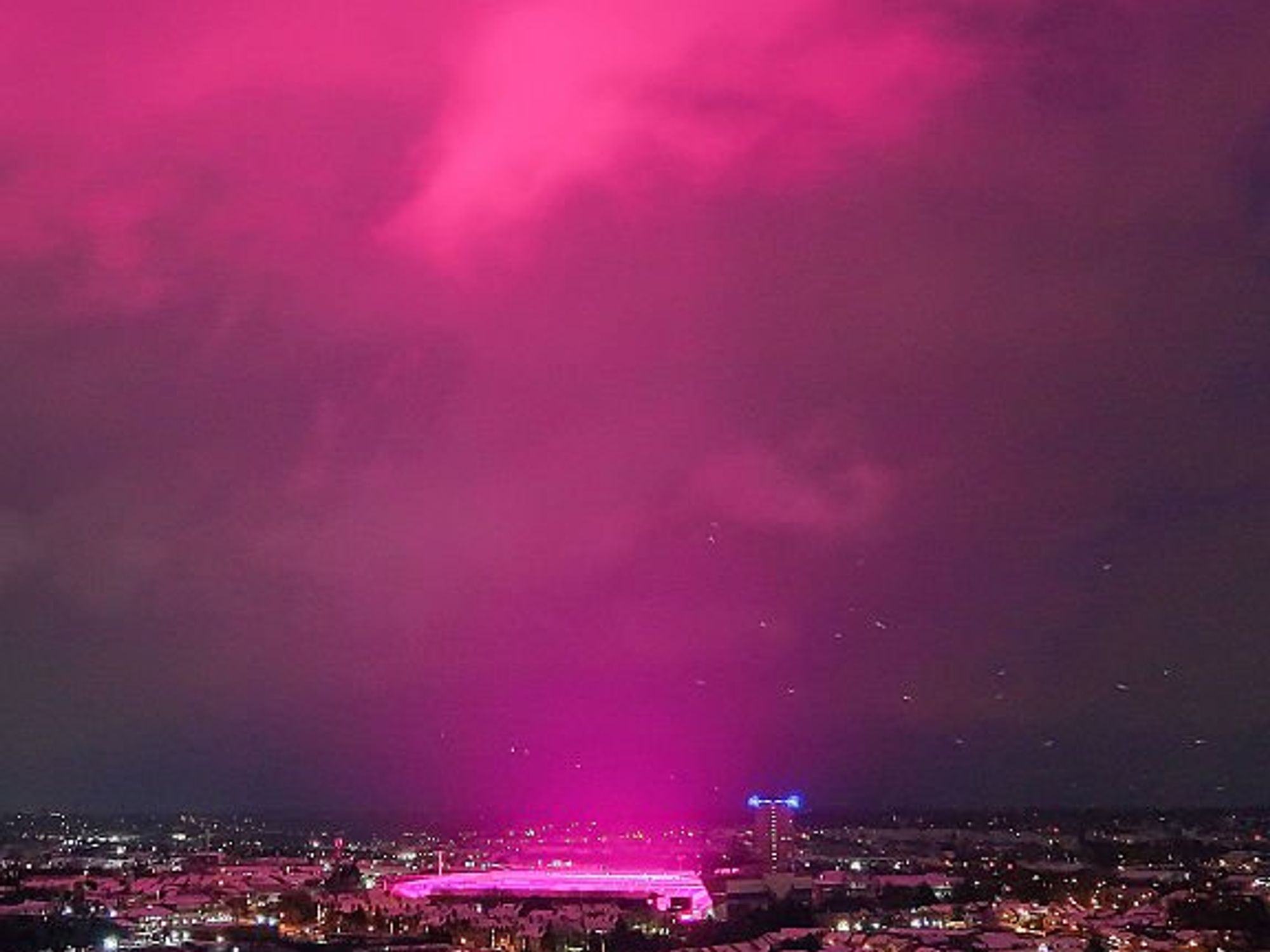 \u200bSkies lit up across Birmingham