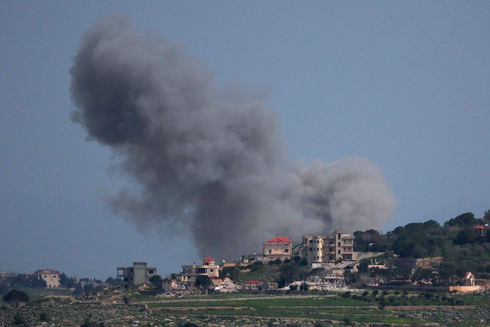 \u200bSmoke was seen rising in Lebanon