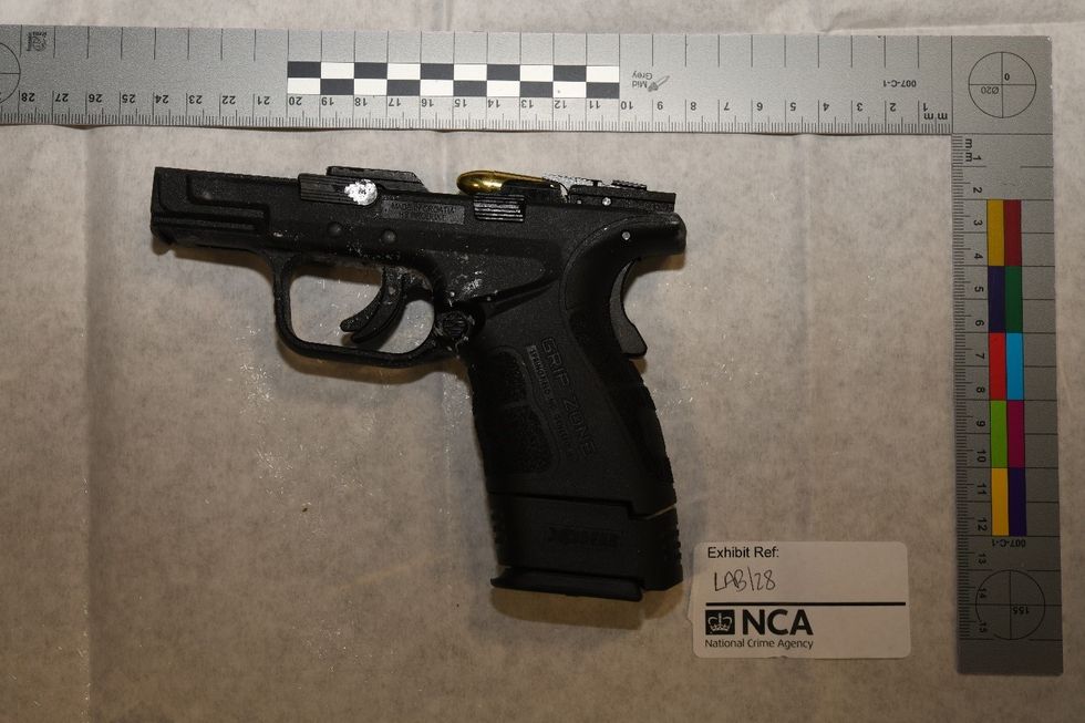 \u200bSome 20 pistols were discovered