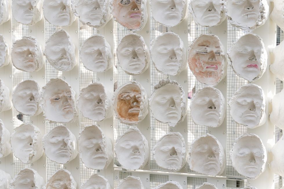 \u200bSome of the masks featured in the artwork