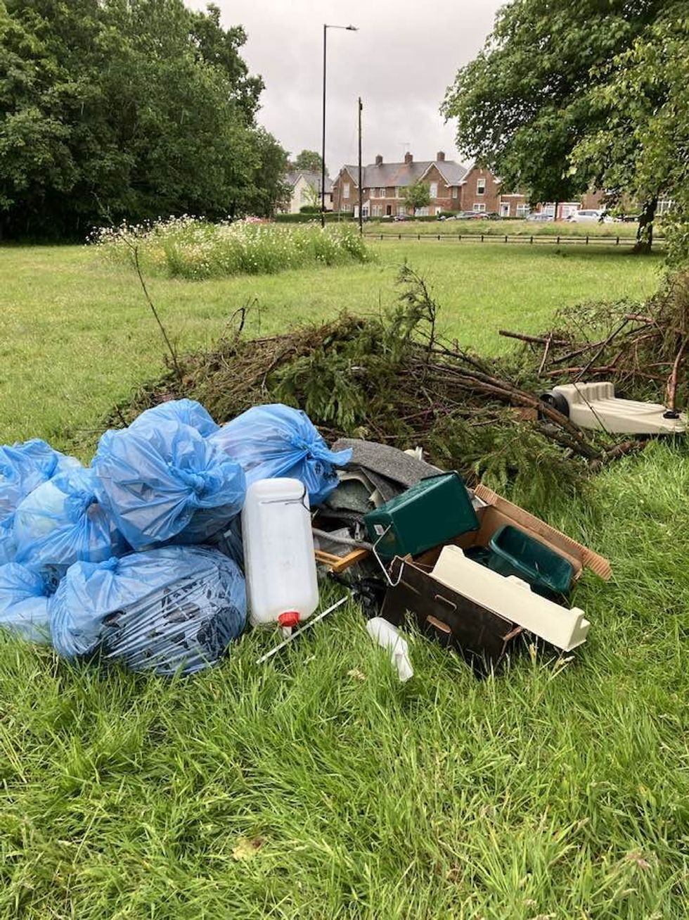 \u200bSome of the rubbish dumped by the travellers
