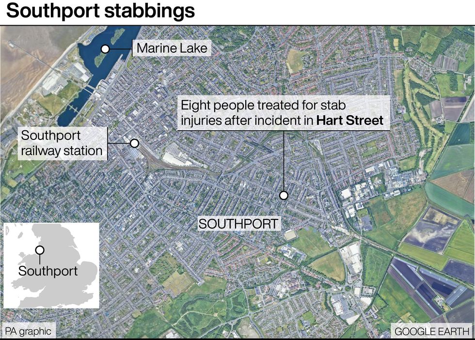 \u200bSouthport stabbing mapped