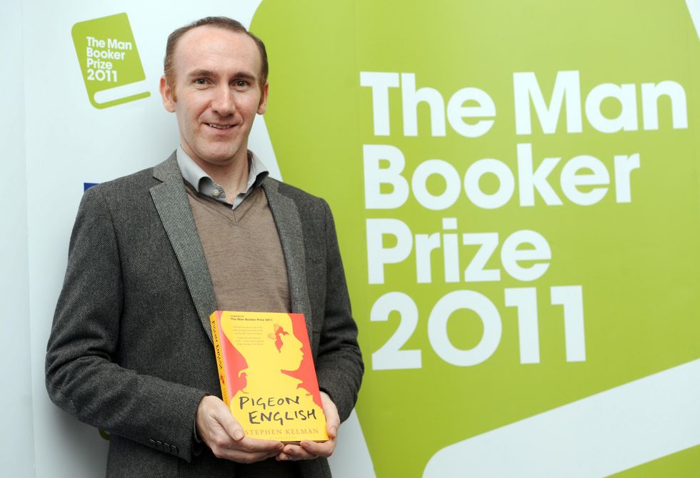 \u200bStephen Kelman with his critically acclaimed book 'Pigeon English'