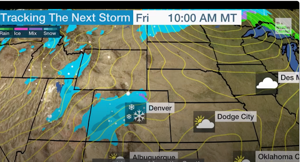 \u200bStorm moves in ahead of the weekend