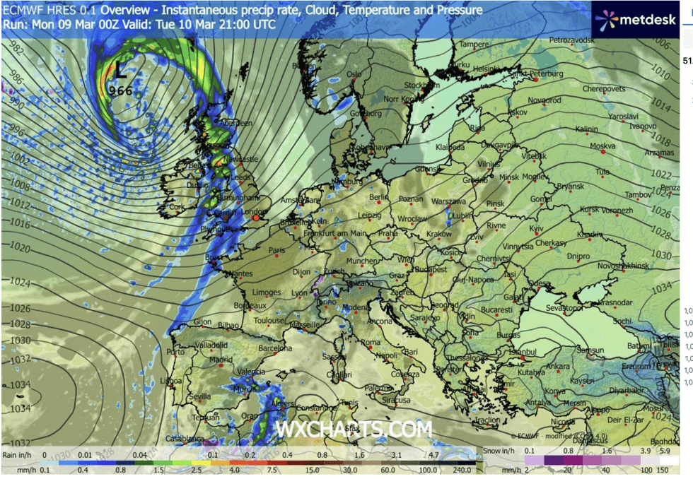 \u200bStormy weather sweeps in from the Atlantic