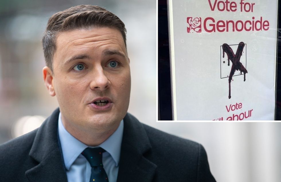 Wes Streeting targeted by ‘vote for genocide’ poster in east London constituency