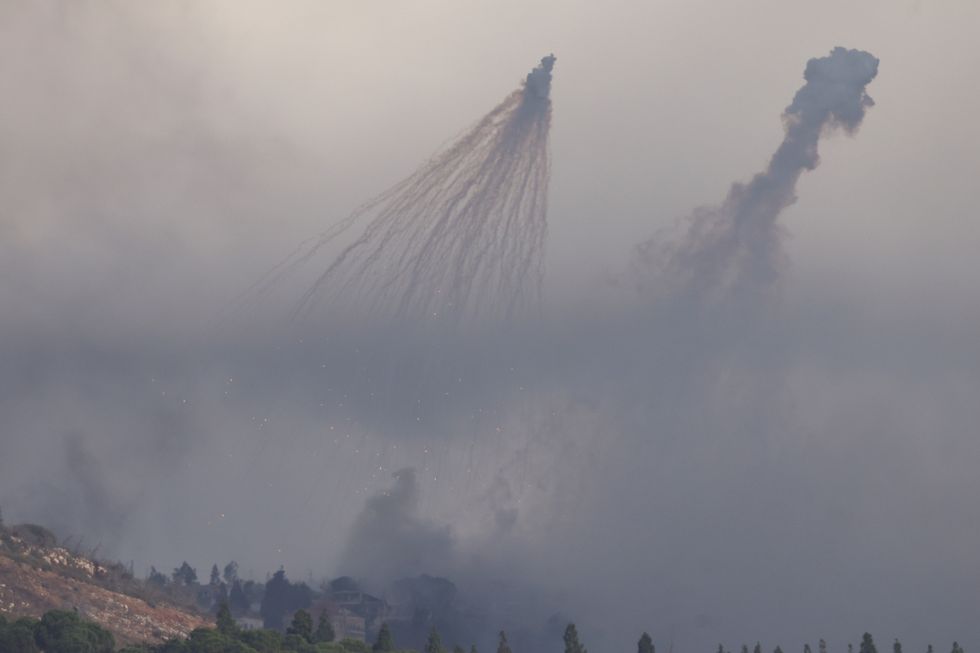 \u200bStructures in Lebanon are hit by IDF artillery